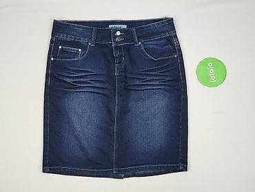 washed blue jeans: Spódnica damska, rozmiar L — 2