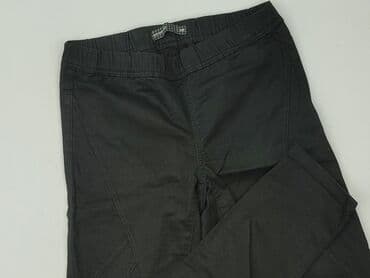 czarne cargo pull and bear: Diverse, Material trousers for women, size M — 1