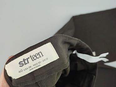 material trousers: Spodnie materiałowe damskie, rozmiar L — 4
