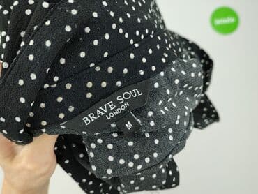 czarne bluzki w biale grochy: Brave Soul, Bluzka damska, M — 5