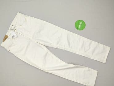 massimo dutti biale spodnie: H&M L.O.G.G., Spodnie materiałowe damskie, rozmiar L — 2