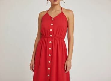 sukienki satynowa midi: Sukienka damska, rozmiar S — 1