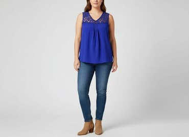 lawendowa bluzki damskie: Bluzka damska, rozmiar 3XL — 7