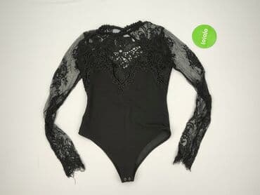 h m body koronkowe czerwone: Body damskie, rozmiar S — 3