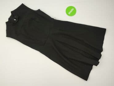 reserved czarna sukienka z bufiastymi rękawami: Sukienka damska, rozmiar S — 2