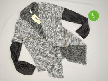 srebrne bolerko do sukienki: Kardigan damski, rozmiar One size — 2