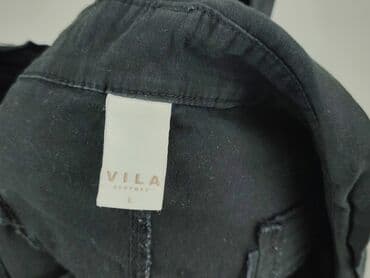 Women: Vila, Material trousers for women, L — 4