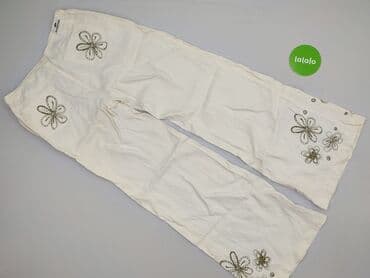 spodnie z lnem damskie: Spodnie materiałowe damskie, rozmiar L — 3