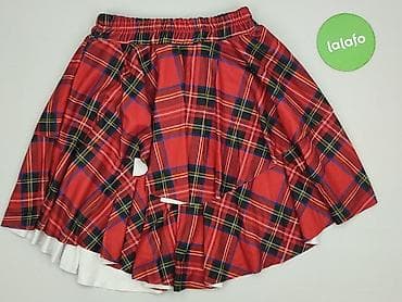 spódnica w kratę czerwona: Spódnica damska, rozmiar S — 2