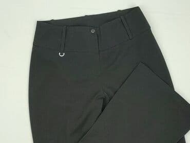 spodnie daysie wysoki stan: Spodnie materiałowe damskie, M — 1