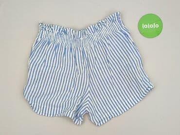 krótkie spodenki z wysokim stanem w paski: Szorty damskie, rozmiar M — 4