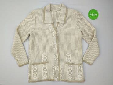 sweter z perełkami h: Kardigan damski, rozmiar XL — 2