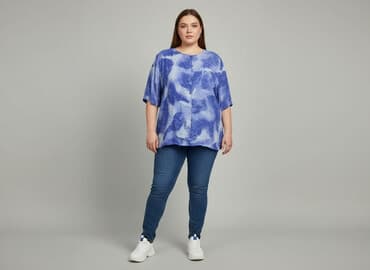 house bluzki z krótkim rękawem: Koszula damska, rozmiar 3XL — 6