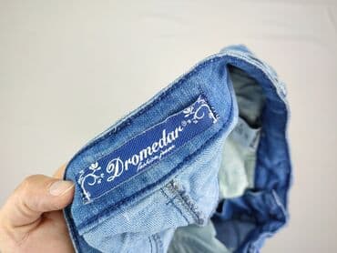 cropped blue jeans: Dromedar, Spodnie 3/4 damskie, rozmiar S — 4