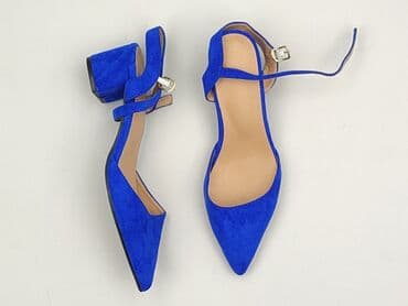 ccc srebrne sandały na obcasie: Półbuty damskie, rozmiar 37 — 1