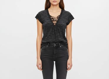 missguided playboy t shirt: Miss Selfridge, T-shirt damski, rozmiar S — 6