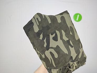 Męskie spodnie joggery cargo w moro - Krój: jogger/cargo, nogawki — 5