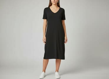 bluzka z dlugim rekawem czarna: Sukienka damska, rozmiar S — 7