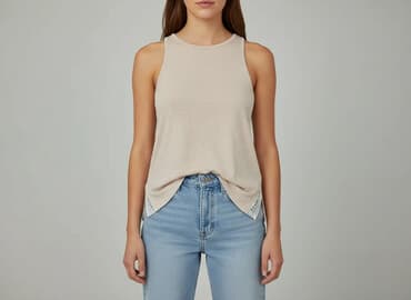 koszulki bez rękawów damskie drykorn: New Look, Women`s T-shirt, size L — 1