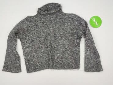 sweter z wiskozy i poliamidu: Golf damski, rozmiar L — 2