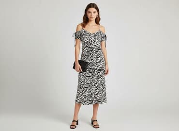 sukienka zebra h m: Divided, Sukienka damska, rozmiar S — 1