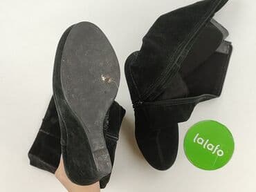 buty na koturnie czarne ccc: Kozaki damskie, rozmiar 39 — 5