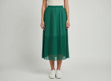 spódnice zielone plisowane: Women`s skirt, size S — 1