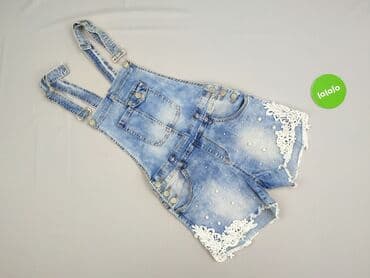 srebrne kombinezony: Denim, Ogrodniczki damskie, rozmiar S — 2