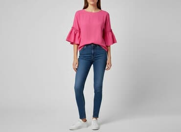 bluzka siateczka z cyrkoniami stradivarius: Stradivarius, Bluzka damska, rozmiar S — 1