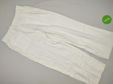 pull and bear biale spodnie: Zara, Spodnie materiałowe damskie, rozmiar 2XL — 3