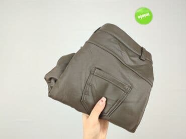 spodnie woskowane brązowe reserved: Spodnie materiałowe damskie, rozmiar XL — 6