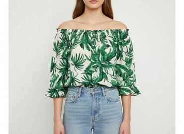 hm bluzki z krótkim rękawem: H&M, Bluzka damska, rozmiar XS — 6