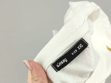 koszulka pod marynarkę damska: Sinsay, T-shirt damski, rozmiar 2XS — 4