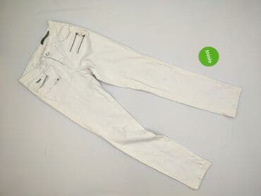 kremowe jeansy: Jeansy damskie, rozmiar M — 2