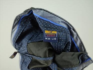 paramour sweter: Męskie spodnie materiałowe K&B (Kingbon Jeanswear) - Rozmiar: W34 — 4