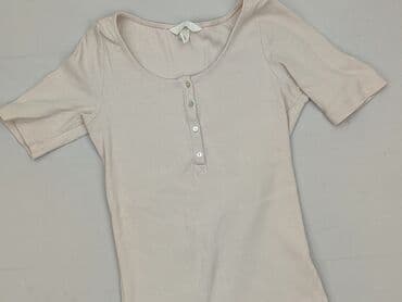 koszulka z poduszkami na ramionach h: H&M, Women`s T-shirt, size S (EU 36) — 1