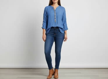 marynarka damska w jodełkę: Bluzka damska, rozmiar XL — 6