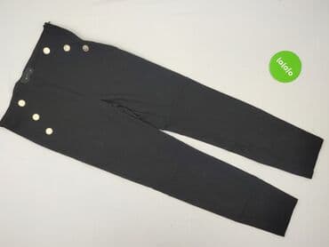 srebrne spodnie mohito: Mohito, Material trousers for women, size M — 2