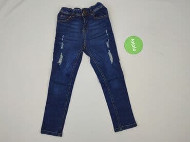 sweter open shoulder: Spodnie jeansowe, Little kids, 7 lat, 122, stan - Idealny — 2
