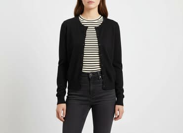 sweter z dekoltem v: Kardigan damski, rozmiar L — 7