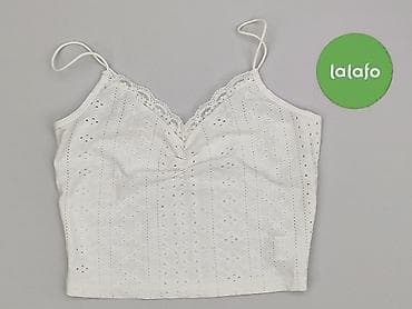 bialy top: Top damski, rozmiar M — 2