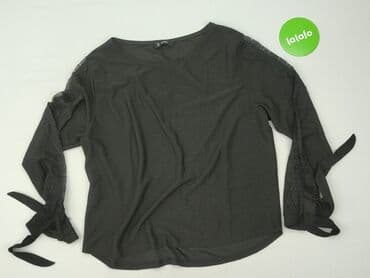 top z piórami czarny: Bluzka damska, rozmiar M — 2