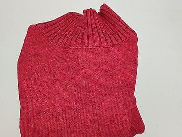 bordowy sweter: Golf damski, rozmiar S — 6