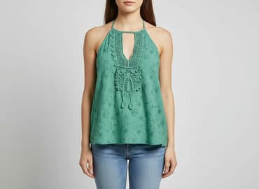 bluzki złotą nitką: Top damski, rozmiar M — 5