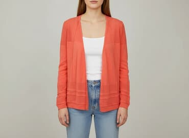 szyfonowa narzutka: Kardigan damski, rozmiar S — 5