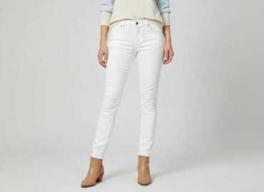 biale spodnie sinsay: Sinsay, Jeansy damskie, rozmiar S — 1