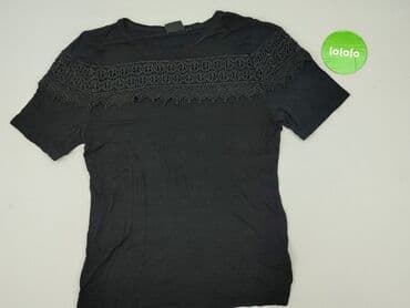 czarne t shirty damskie w serek: T-shirt damski, rozmiar XL — 2