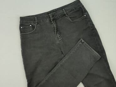szare jeansy damskie stylizacje: Jeansy damskie, rozmiar S — 1