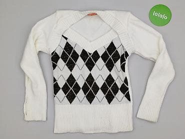 bialy golf: Sweter damski, rozmiar L — 2
