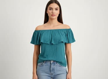 sweter piórkowy na drutach: Imię, Bluzka damska, rozmiar S — 6